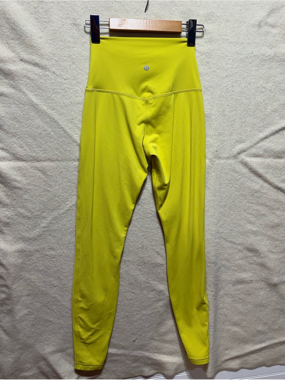 Lululemon Align High-Rise Leggings Women’s Neon Yellow Lime Yoga Pants size 2-4 - Picture 3 of 5